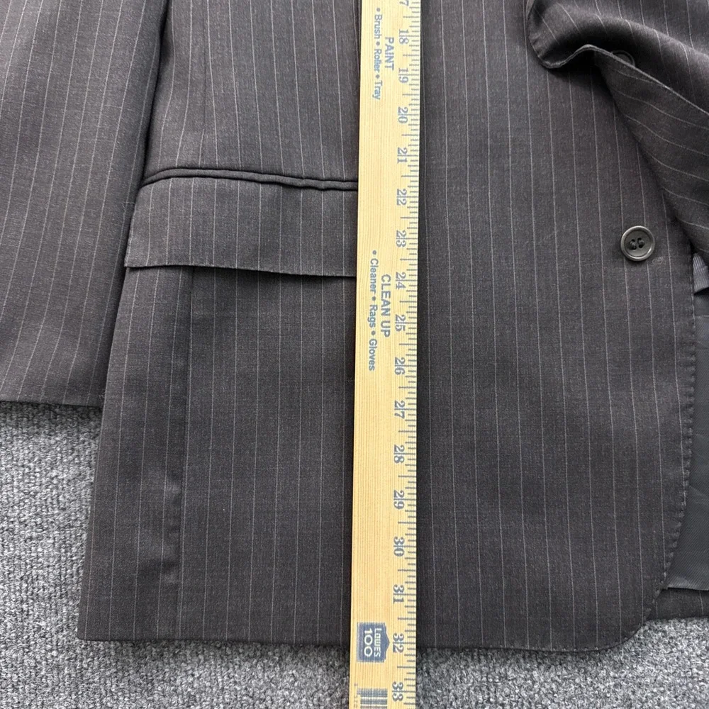 Brooks Brothers 1818 Regent Blazer Mens 48R Grey Pinstripe Wool Estrato USA